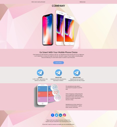 Email template preview of template: Go Smart With Your Mobile
