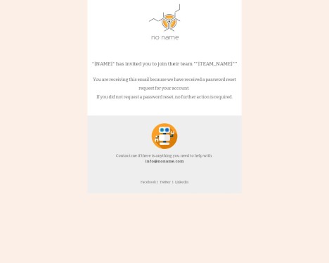 Email template preview of template: Transactional - team invitation