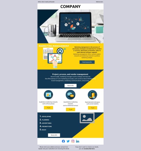Email template preview of template: Strategic Marketing Blueprint