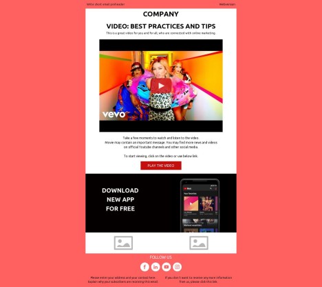 Email template preview of template: Business Best Practices Guide