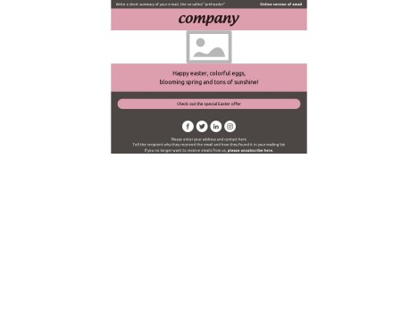 Email template preview of template: Easter Parade of Savings: Shop the Season